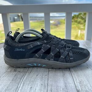 Skechers Reggae Fest Neap Webbing Mesh Fisherman Sneakers Size 7 No Insoles Navy